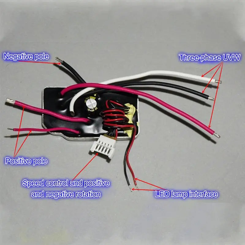Brushless Motor Drive Board 15–22V 300W Hall Sensor Forward/Reverse Motor Drive Board PRIMED