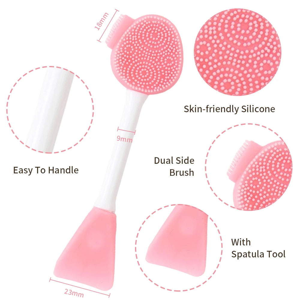 2-in-1 Silicone Facial Cleansing Brush & Mask Applicator Facial Cleansing Brush PRIMED