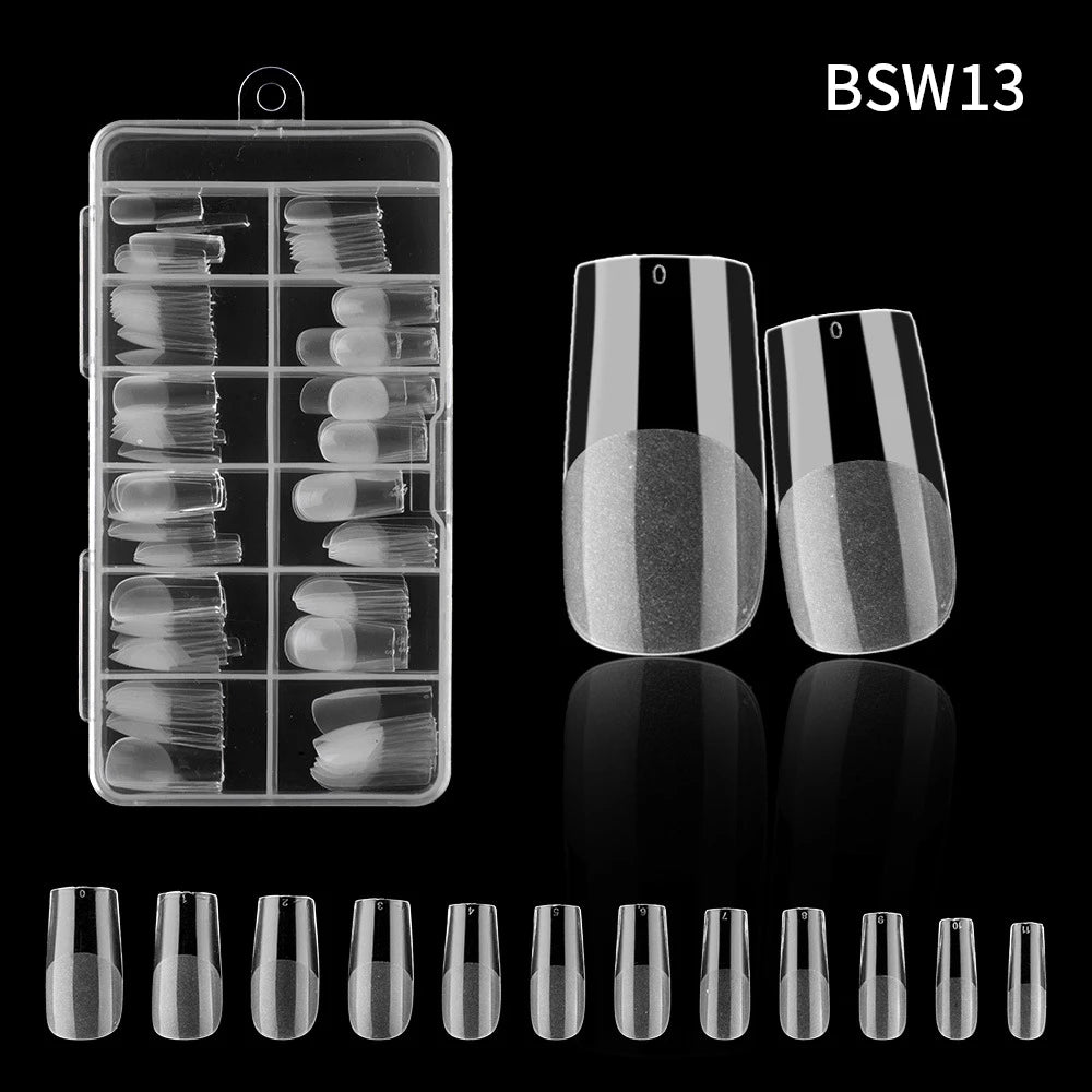 120pc French Press-On Nail Tips | Full Cover Acrylic Set