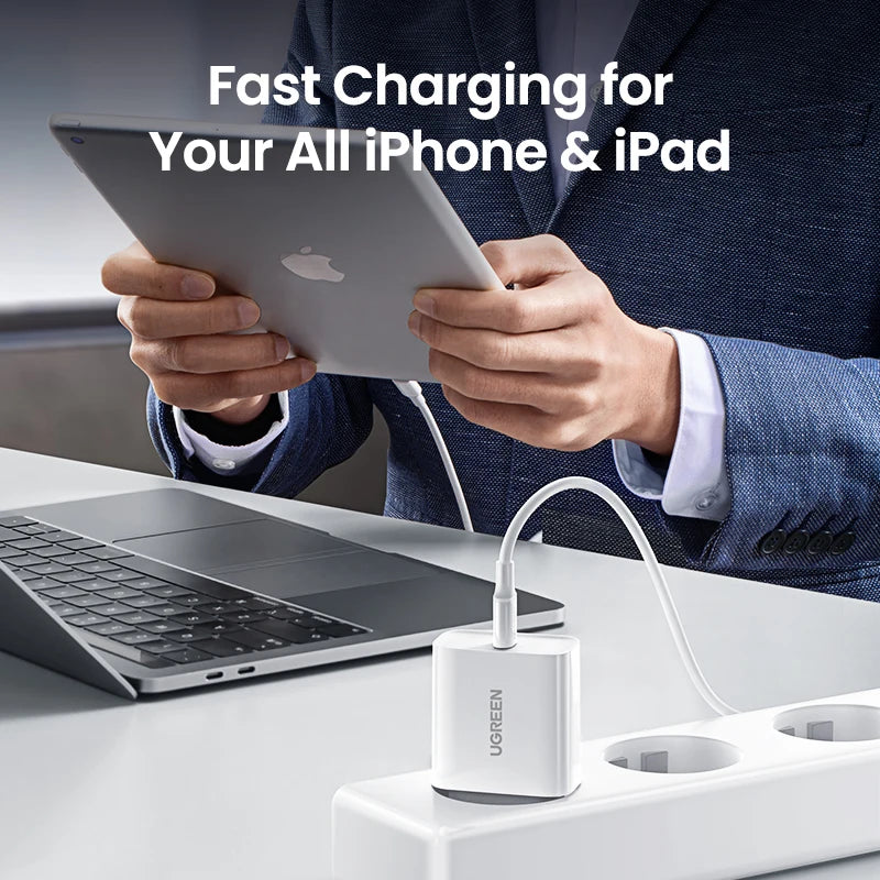 UGREEN 20W USB-C PD Fast Charger QC4.0 3.0 – iPhone & Android USB-C Wall Charger PRIMED