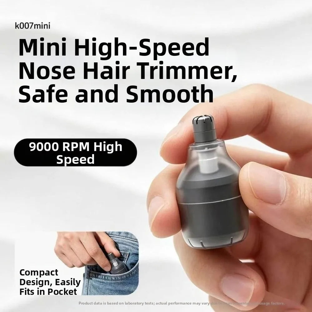 USB Rechargeable Nose & Ear Hair Trimmer – Stainless Steel