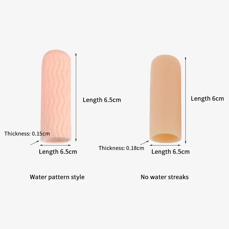 SEBS Gel Finger Protector Sleeves – Heat Resistant 2-Pack