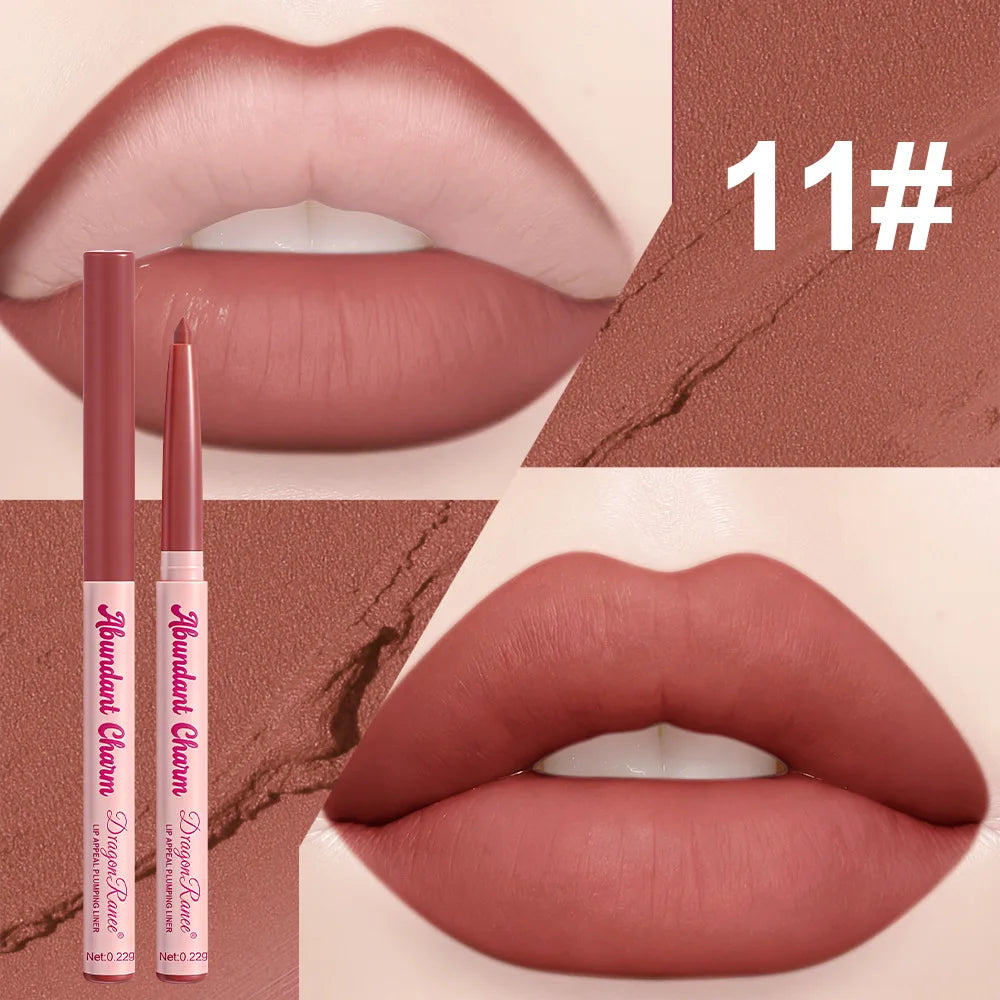 Rose Pink Matte Lip Liner Pencil – Waterproof, Long-Lasting Lip Liner Pencil PRIMED 11