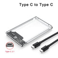 USB 3.0 Type-C 2.5" SATA HDD SSD Enclosure – Tool-Free UASP Hard Drive Enclosure PRIMED Type C to Type C