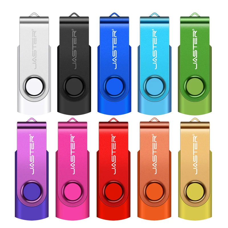 JASTER USB 3.0 Flash Drive 4GB–128GB Rotatable Pen Drive USB Flash Drive PRIMED