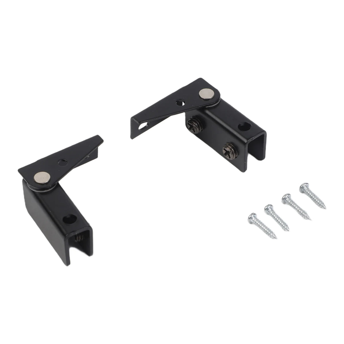 Stainless Steel Glass Hinges 43.5x40mm | No-Drill Clip-On