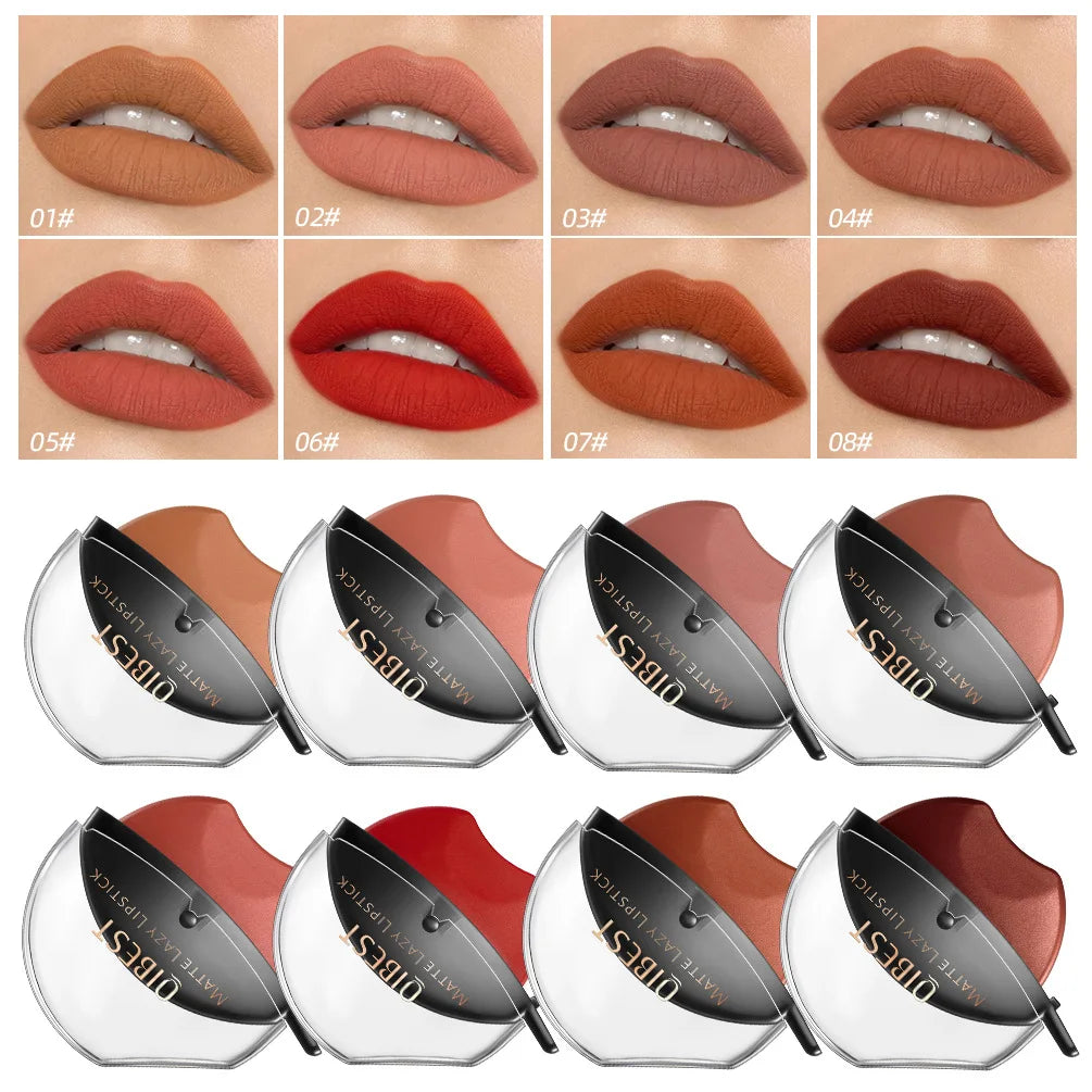 QiBest Velvet Matte Lipstick – Waterproof Long-Lasting Lip Gloss