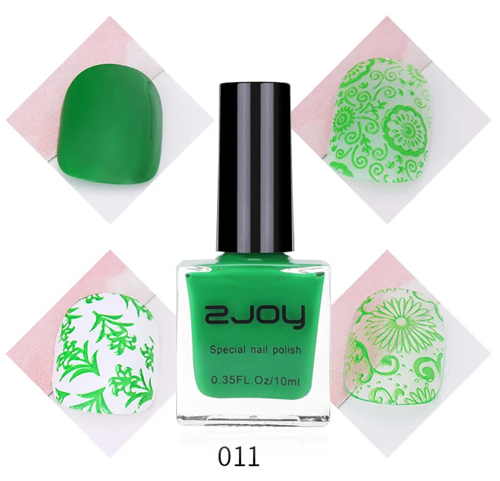 UV LED Stamping Gel Nail Polish 10ml | Vivid Nail Art Lacquer
