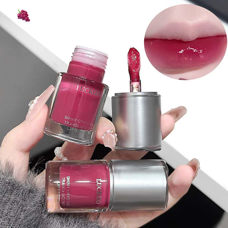 Crystal Clear Lip Gloss Oil – Mirror Shine, Hydrating Glaze Lip Gloss Oil PRIMED