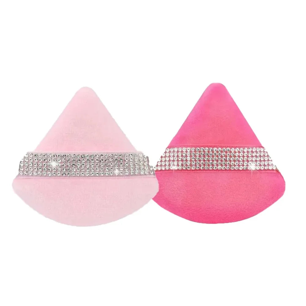 Triangle Crystal Velvet Setting Powder Puff – Diamond Ribbon