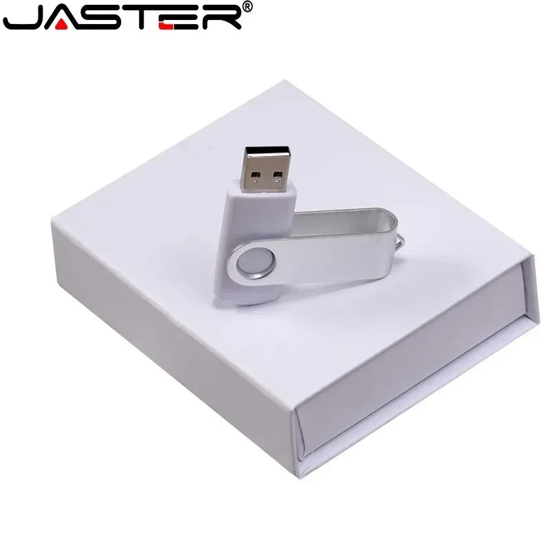 JASTER Rotatable USB Flash Drive | Free Custom Logo 4–128GB USB Flash Drive PRIMED