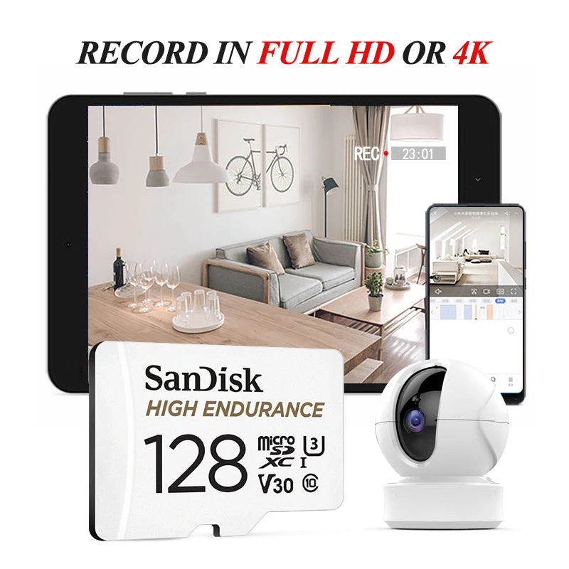 SanDisk High Endurance microSD Card V30 U3 C10 | 32–256GB