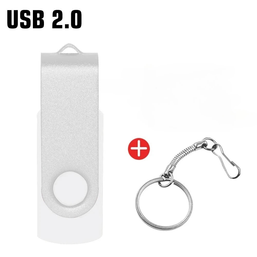 JASTER Colorful Rotatable Metal USB Flash Drive 4GB–128GB USB Flash Drive PRIMED 4GB white usb 2.0 China Mainland