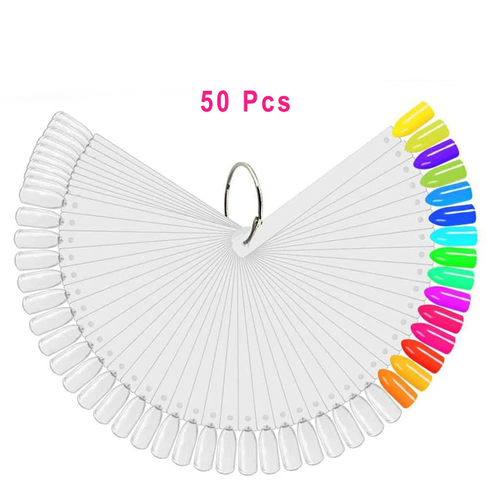 Nail Swatch Sticks 50/100Pcs | Gel Polish Color Chart Display