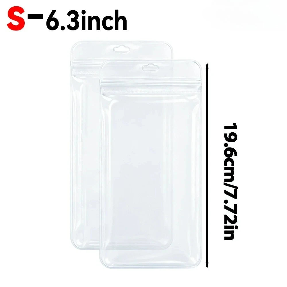 Waterproof Phone Pouch – Universal Clear Underwater Bag Waterproof Phone Pouch PRIMED S-6.3Inch 6PCS