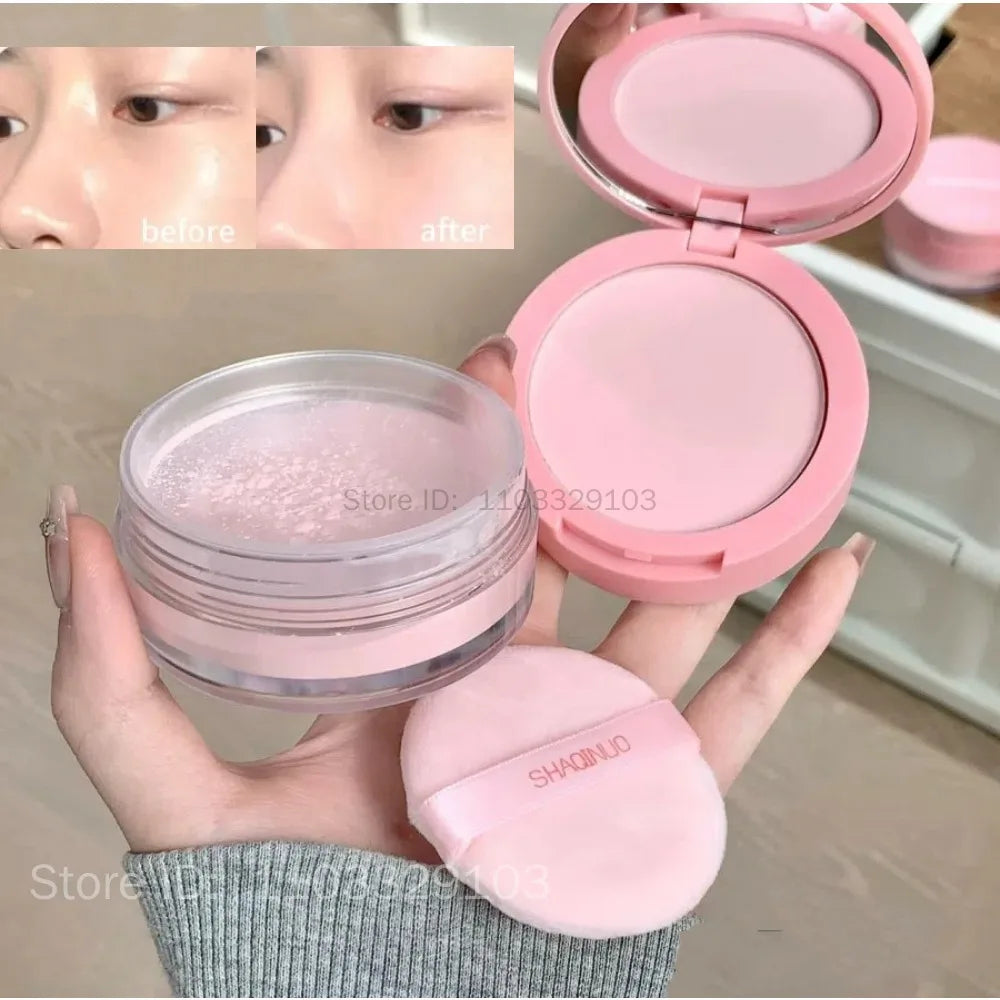 Purple Brightening Setting Powder – Matte, Oil Control, Waterproof