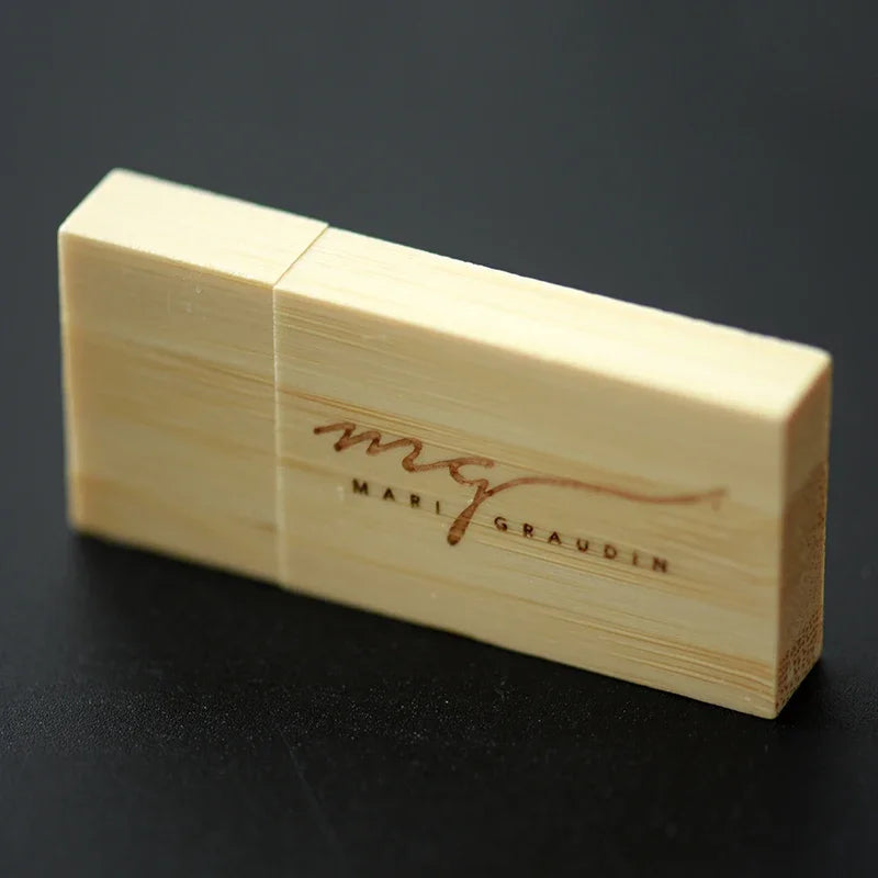 30-Pack Wooden USB Flash Drives 8GB–128GB | Free Custom Logo USB Flash Drive PRIMED