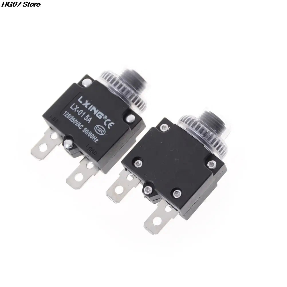Thermal Circuit Breaker Overload Protector 5A–20A Push Button
