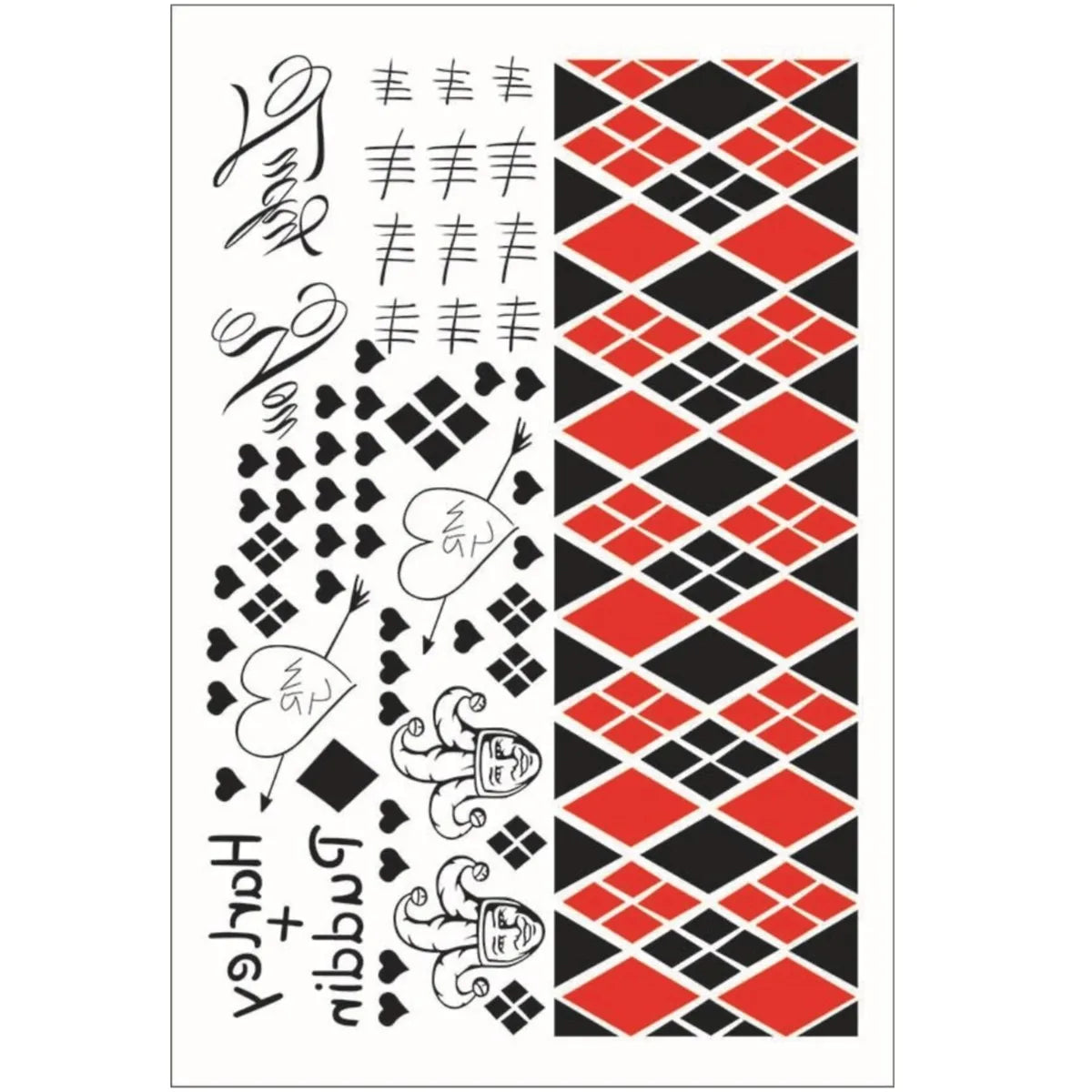 Halloween Temporary Tattoo Stickers – Clown Cosplay Horror Party Temporary Tattoo Sticker PRIMED D China