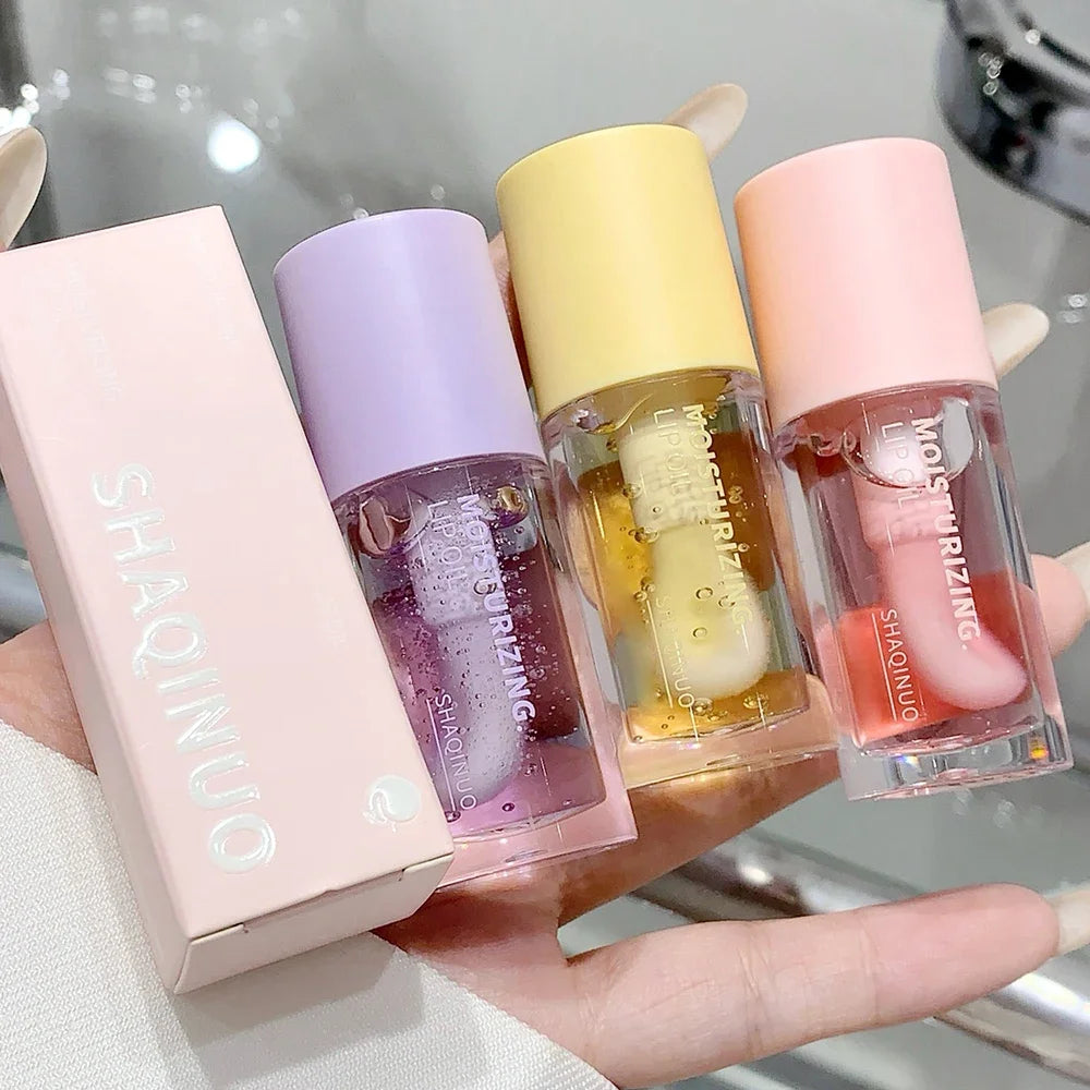 SHAQINUO Crystal Jelly Lip Oil – Hydrating Mirror Gloss
