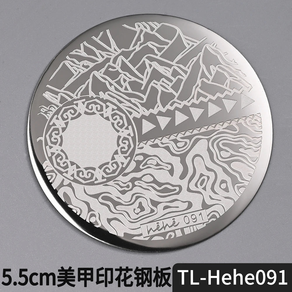 Nail Stamping Plate 5.5cm – Butterfly Flower Lace Stencil