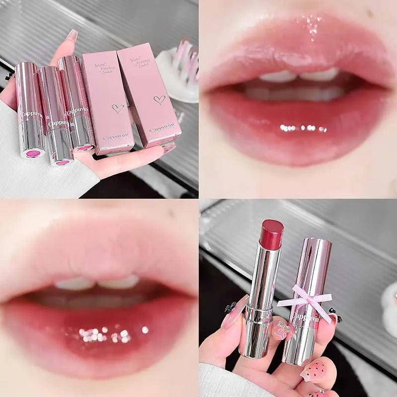 Cappuvini Glass Mirror Lip Gloss – Moisturizing Lip Tint Lip Gloss PRIMED