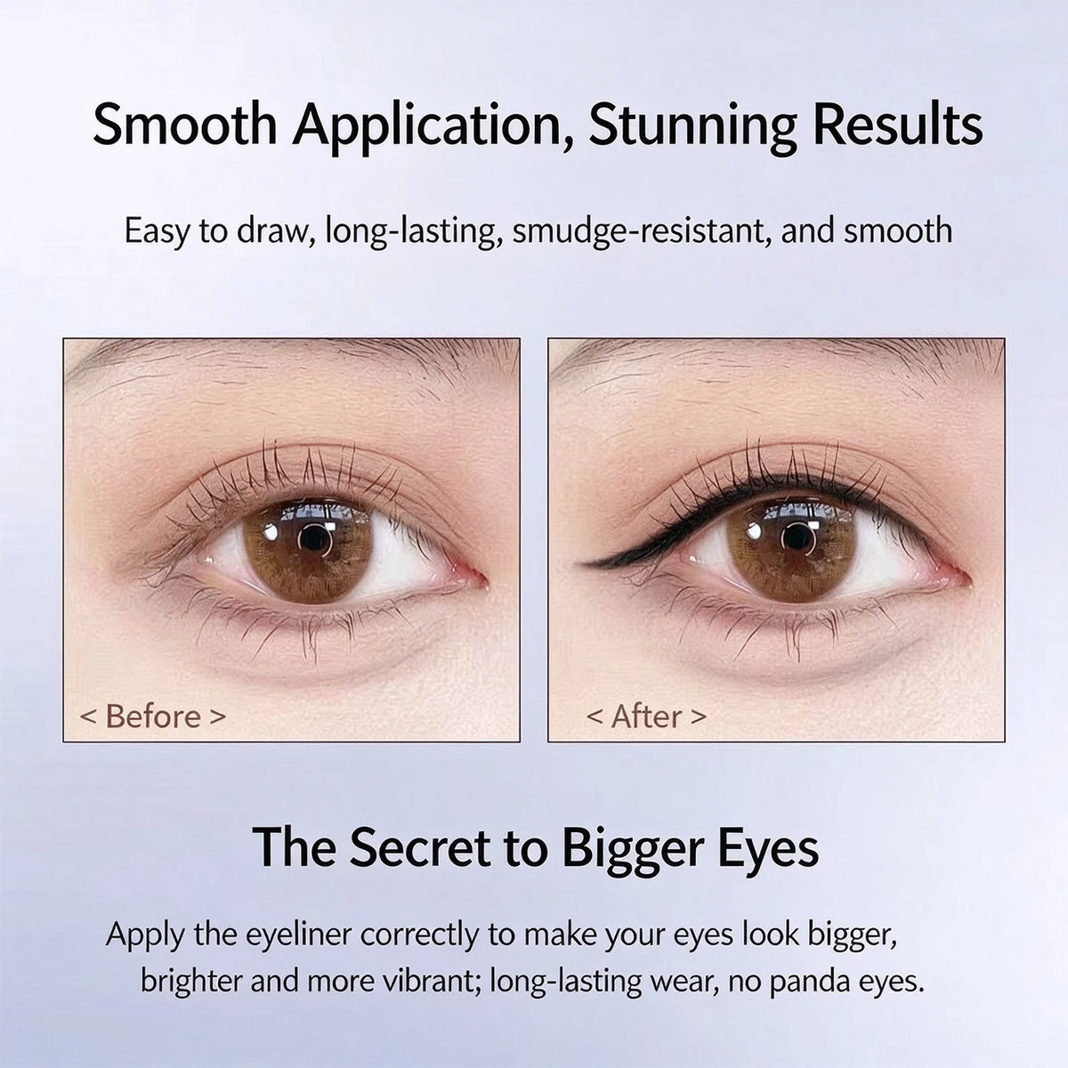 Wooden Dual-Use Eyeliner & Eyebrow Pencil – Waterproof Gel