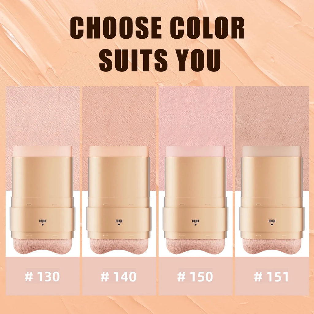 Hello Kiss 2-in-1 Waterproof Concealer Stick & Brush | 12g Concealer Stick PRIMED