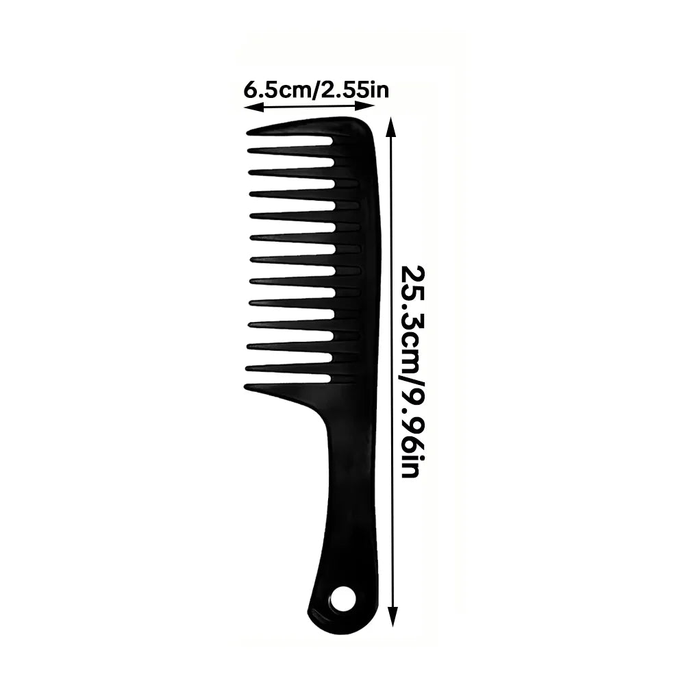 Wide Tooth Comb 4-Pack – Anti-Static ABS for Thick Curly Hair Wide Tooth Comb PRIMED