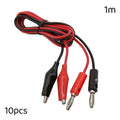 4mm Banana Plug to Alligator Clip Test Leads 5A 1M – 1-10 Pcs