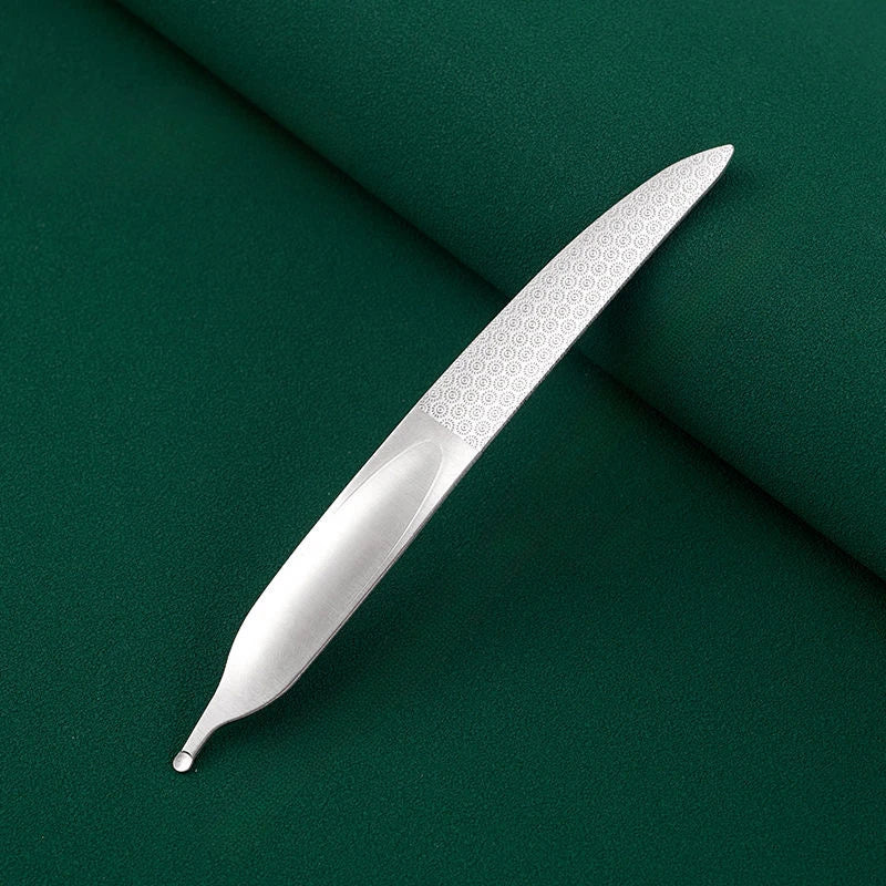 Ouriner Double-Sided Stainless Steel Nail File | Manicure Tool
