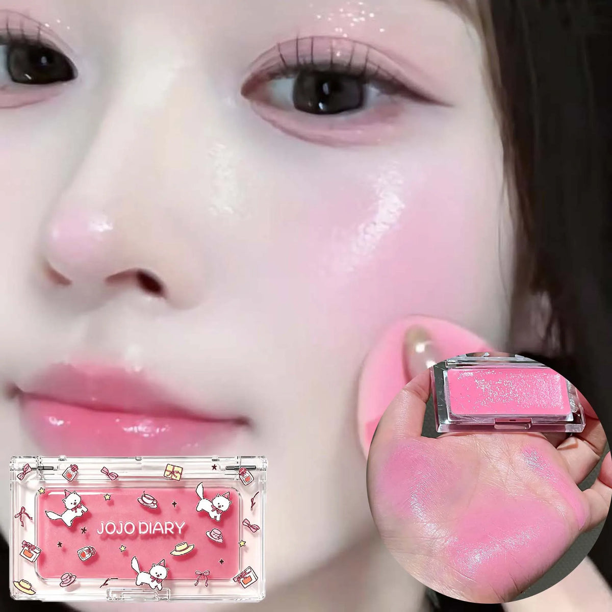 Water Gloss Cream Blush – Peach Pink Moisturizing Makeup