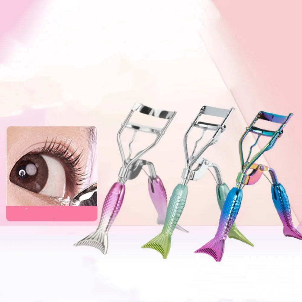 Mermaid Tail Eyelash Curler – Stainless Steel Makeup Tool Eyelash Curler PRIMED