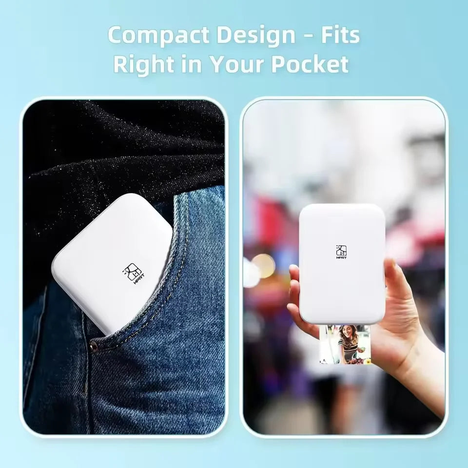 HPRT MT53 Pocket Photo Printer 2x3" Wireless Bluetooth Zink Pocket Photo Printer PRIMED