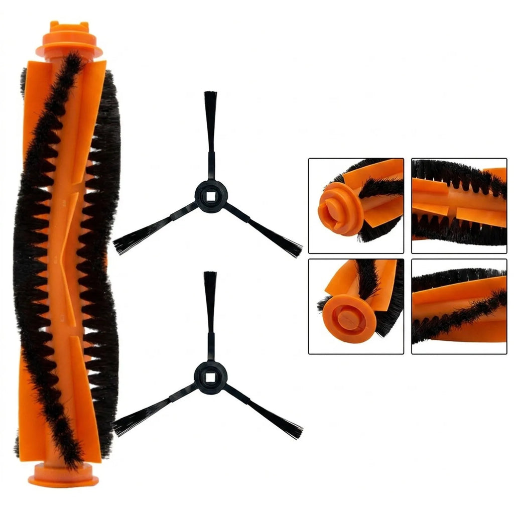 Robot Vacuum Replacement Brush Kit – Main & Side Brushes Vacuum Brush Kit PRIMED