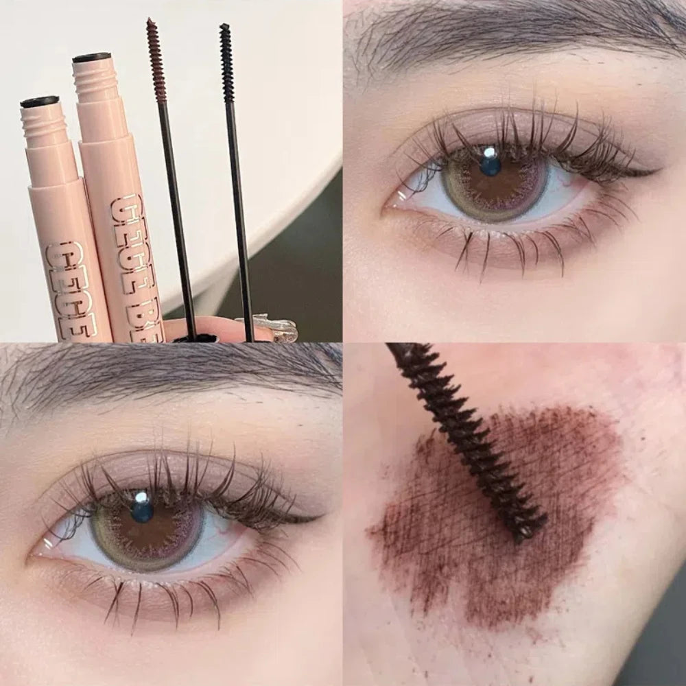 Silk Fiber Matte Mascara – Waterproof Lengthening Brush Lengthening Mascara PRIMED Brown