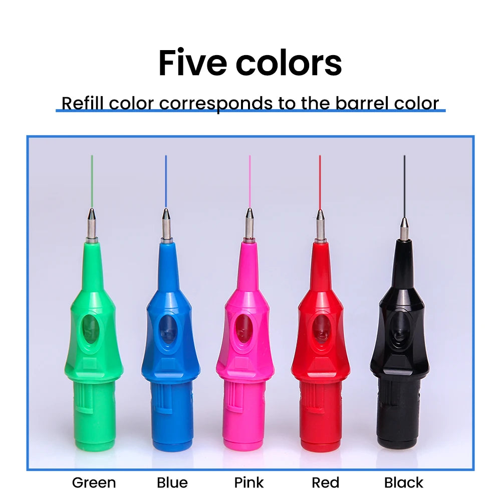 Tattoo Ink Ballpoint Pens for Stippling & Sketching – 5 Pack