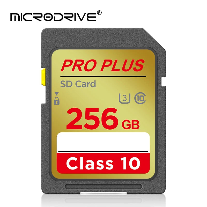 MicroDrive SD Card 32GB–256GB Class 10 U3 4K Memory Card SD Memory Card PRIMED 256GB