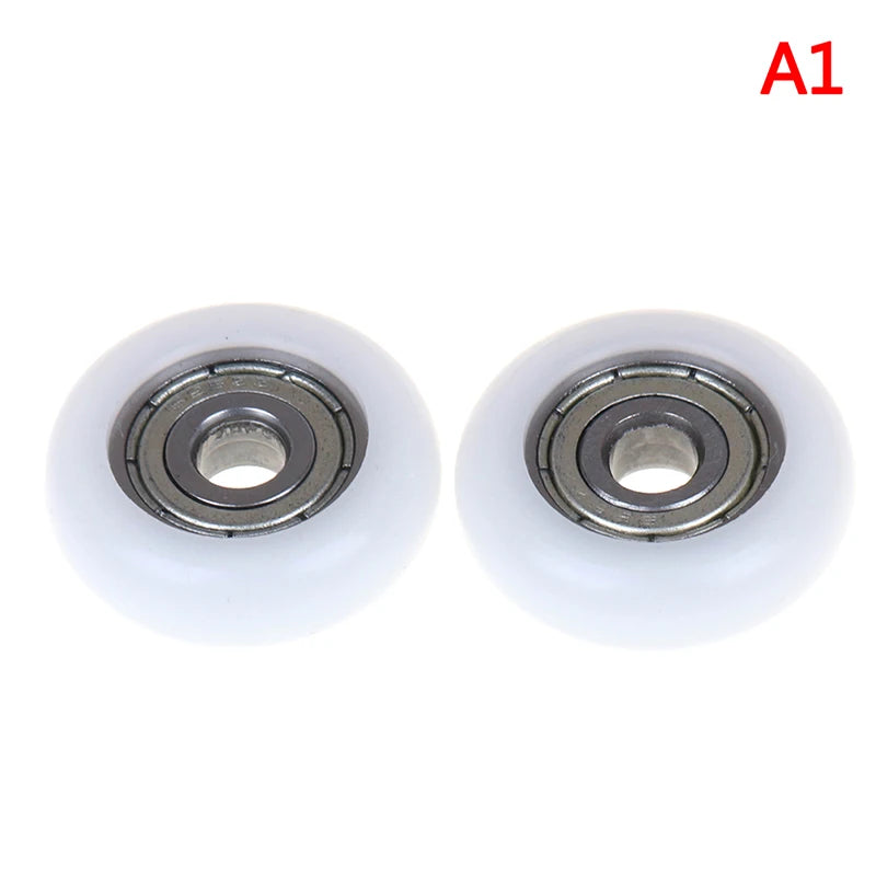 Sliding Shower Door Roller Wheel 21.5mm White Plastic Replacement