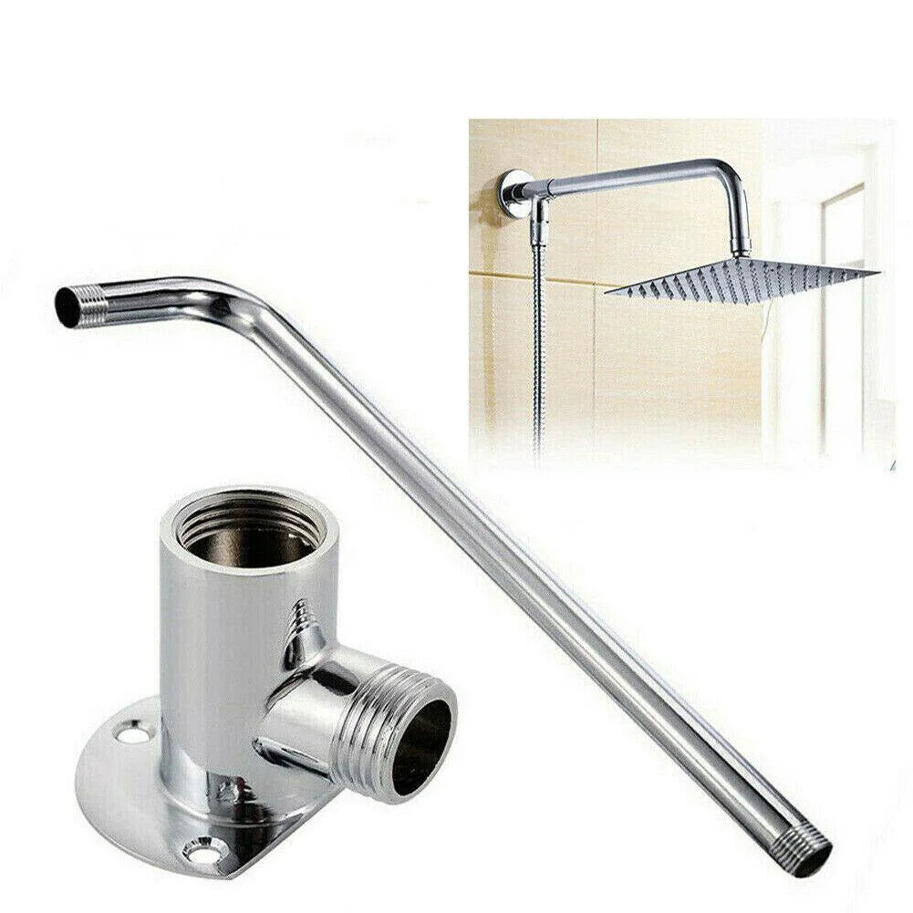 Stainless Steel Shower Arm Extension – Wall Mount Chrome Shower Arm Extension PRIMED