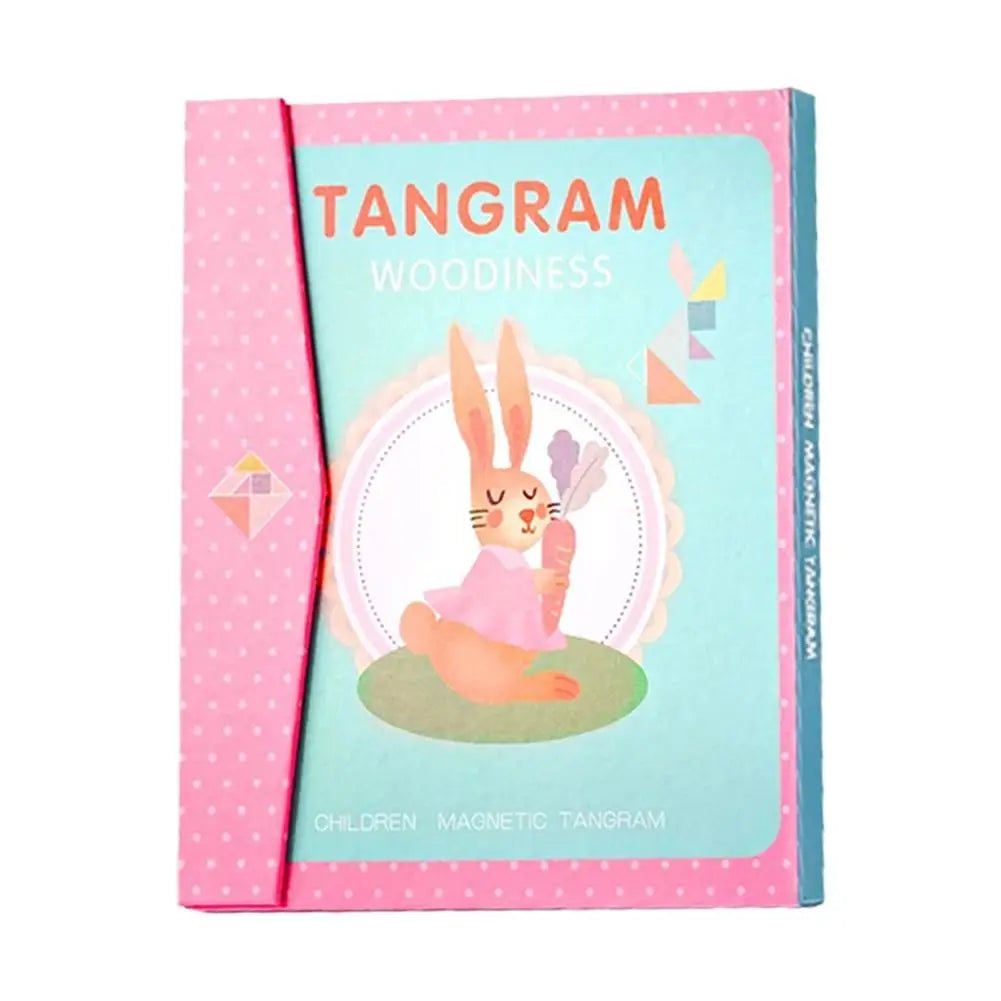 Magnetic Tangram Puzzle for Kids | Montessori Jigsaw Set Magnetic Puzzle Set PRIMED C