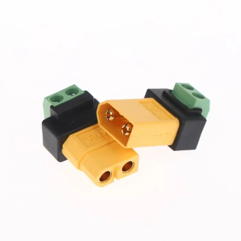 XT60 to 2-Pin Terminal Adapter – Solderless UAV Connector