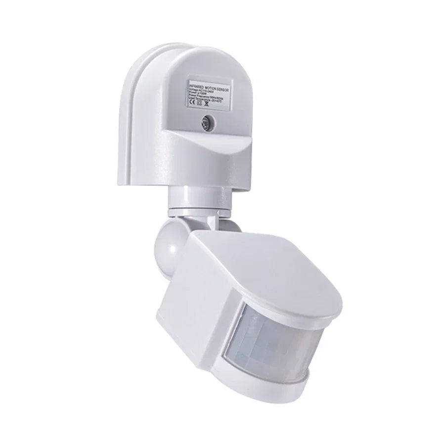PIR Motion Sensor Light Switch – Indoor & Outdoor Wall Mount Motion Sensor Switch PRIMED White