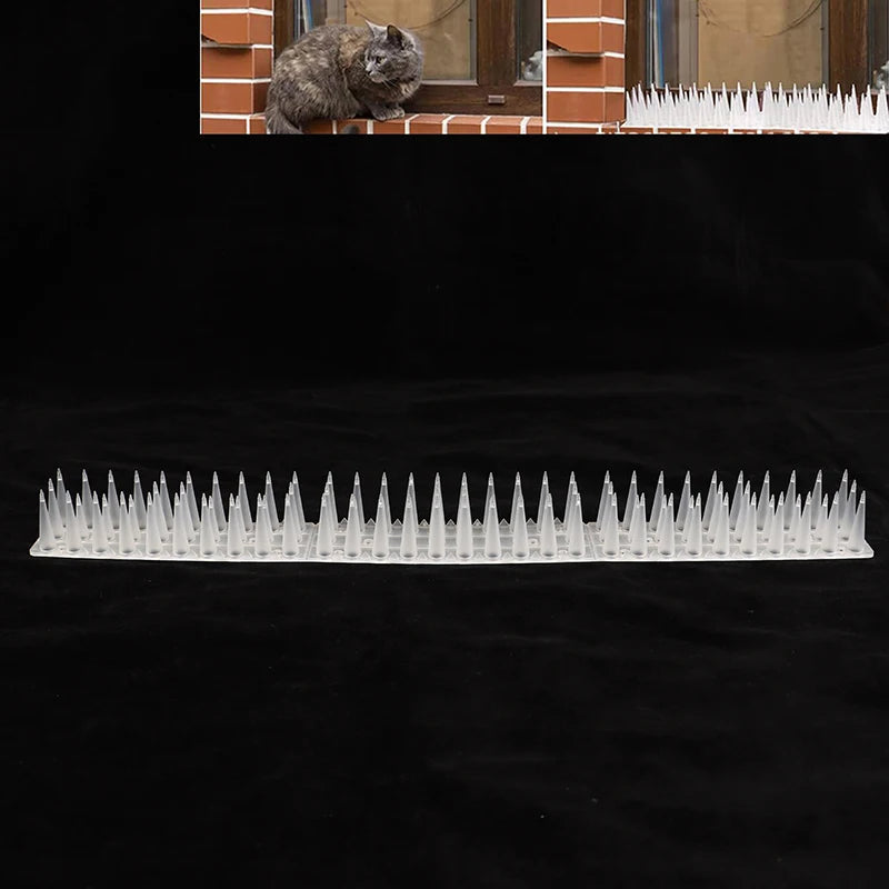 Transparent Plastic Bird & Cat Repellent Spikes | Garden Fence Bird Deterrent Spikes PRIMED