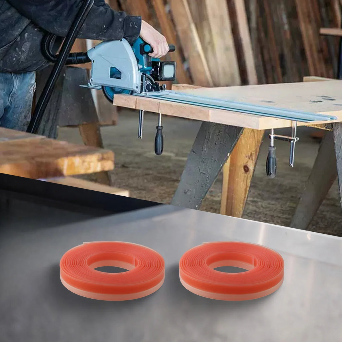 Track Saw Guide Rail Splinter Guard 1400mm – 495209 (2-Pack)