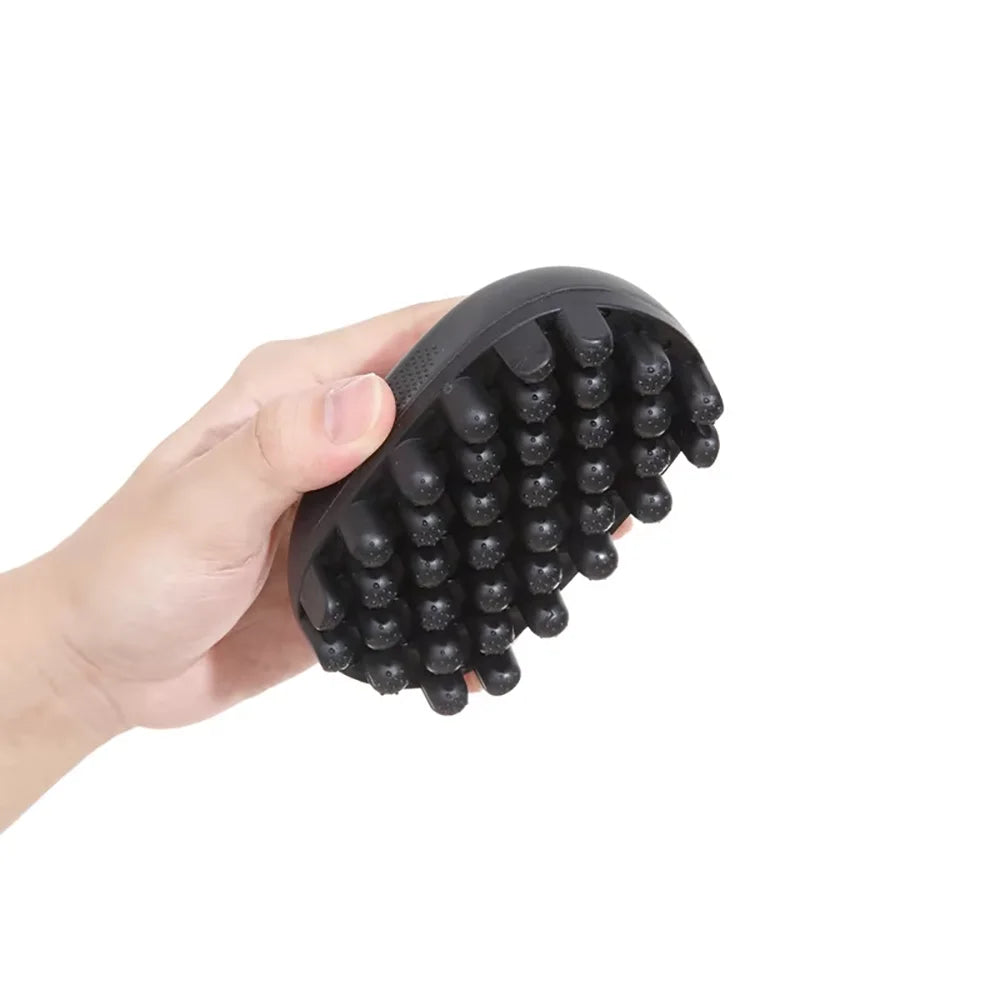 Silicone Twist Hair Brush for Curly & Afro Hair | Unisex Hair Styling Brush PRIMED GJ43-black-02