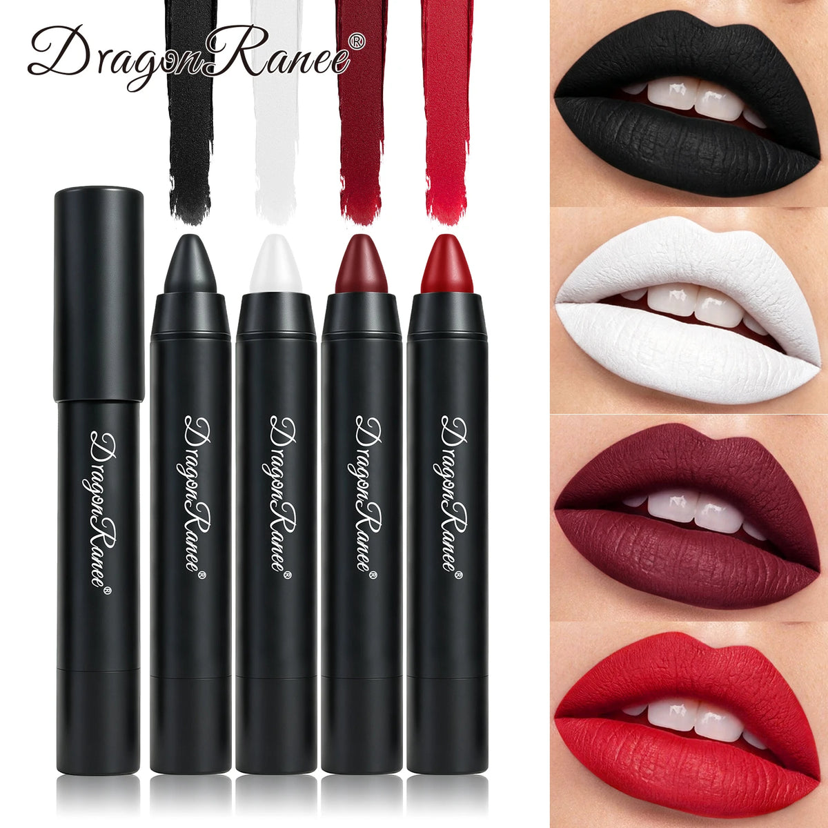 Gothic Matte Lipstick & Face Body Paint Stick – Cosplay Halloween Cream Makeup Stick PRIMED