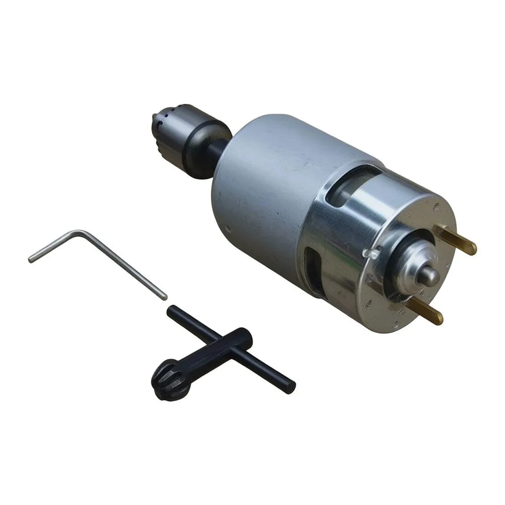 775 DC Motor 24V High Torque Electric Drill Set – 0.3–4mm Chuck DC Motor Drill Set PRIMED