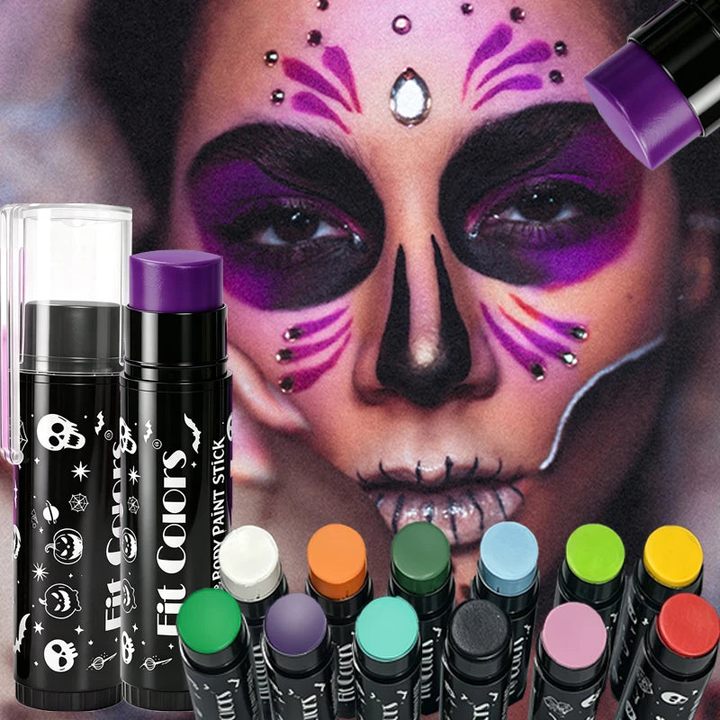 Dark Purple Face & Body Paint Stick – Waterproof Cosplay Makeup