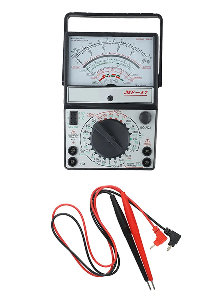 MF-47 Analog Multimeter – Voltage, Current & Battery Tester Analog Multimeter PRIMED